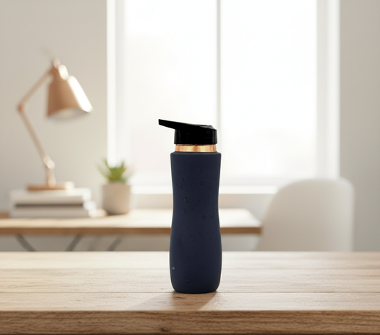 Blue copper sipper bottle